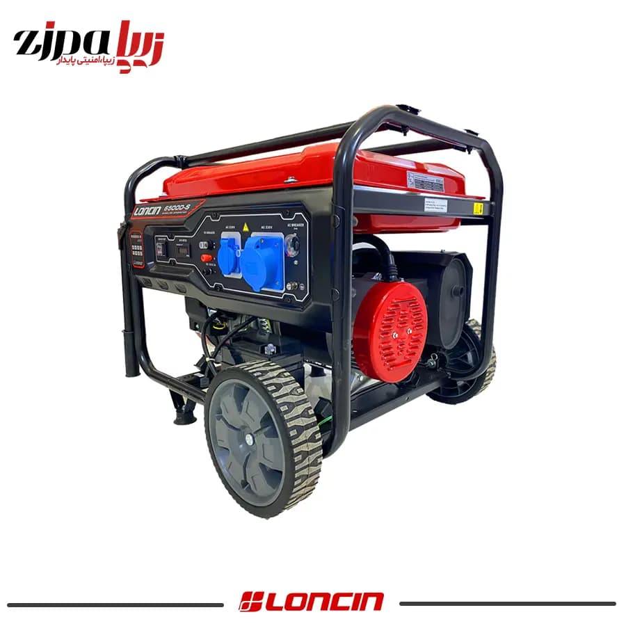 موتور برق بنزینی هندلی استارتی مدل LC6500D-S لانسین — تصویر ۳