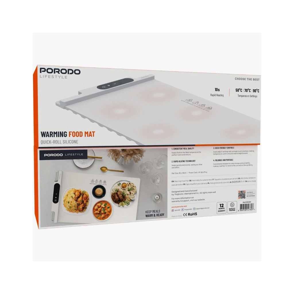 پد گرم‌کننده غذا پرودو مدل Warming Food Mat — تصویر ۳