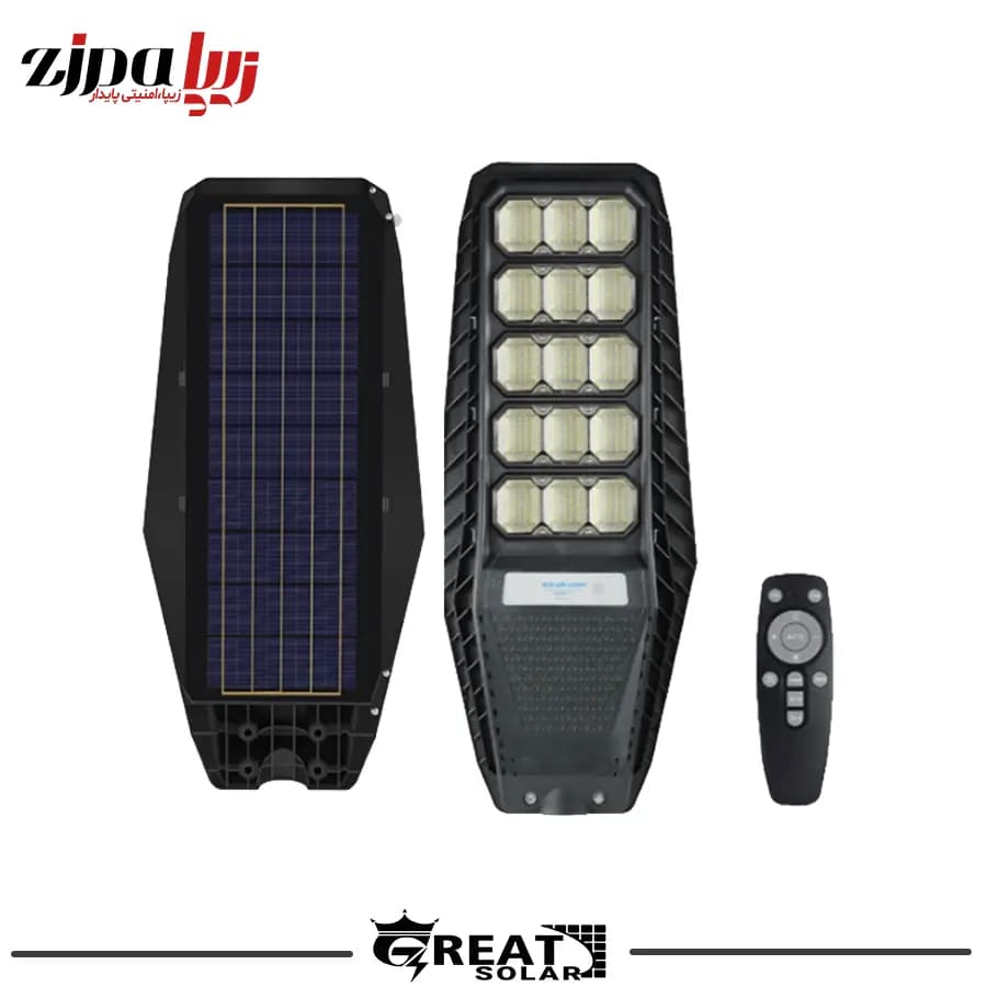 پروژکتور چراغ خیابانی خورشیدی 300W گریت سولار