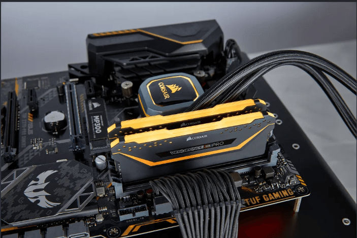 رم DDR4 دسکتاپ 64 گیگابایت 4000Mhz CL16 کورسیر مدل VENGEANCE RGB Pro TUF Edition دو کاناله — تصویر ۳