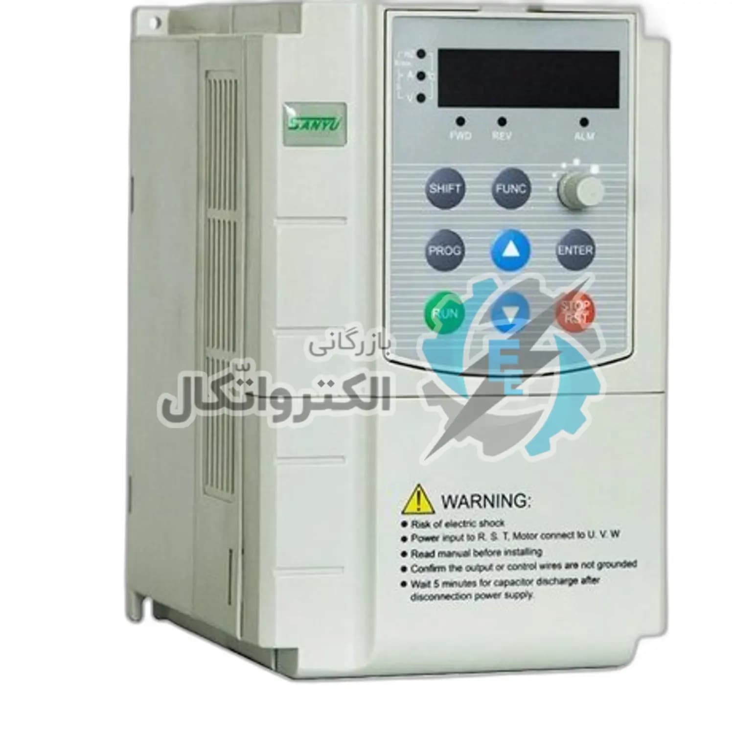 اینورتر 1.5 کیلو وات (2 اسب بخار) سری SY5000 سانیو تک فاز مدل 1R5G-S2 ا 1.5kW single phase Sanyu SY5000-1R5G-S2 vector inverter | بازرگانی الکترو اتکال