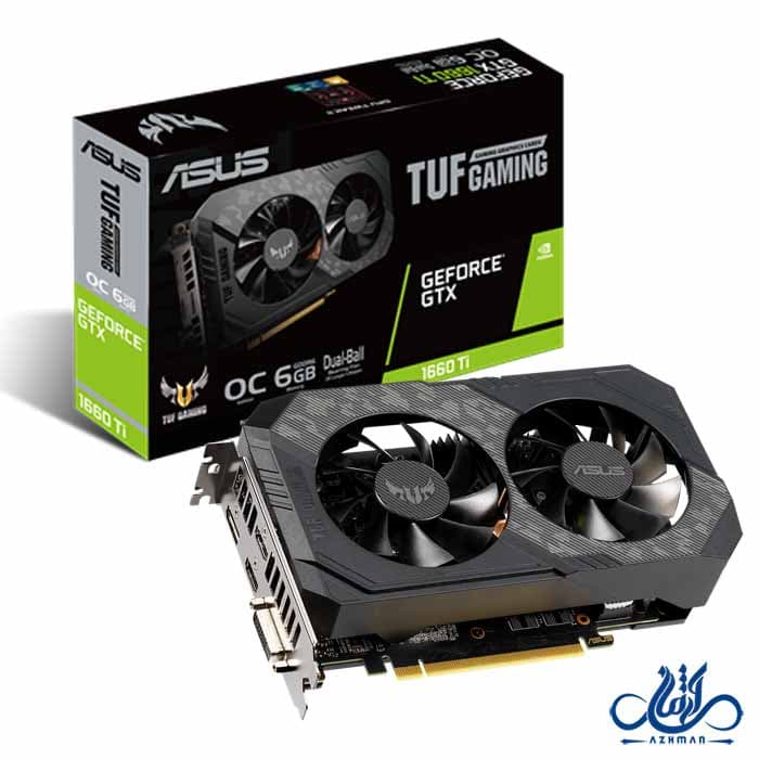 کارت گرافیک ایسوس TUF GTX 1660 Ti OC 6GB Gaming ا ASUS TUF GTX 1660 Ti OC 6GB Gaming GDDR6 Graphics card