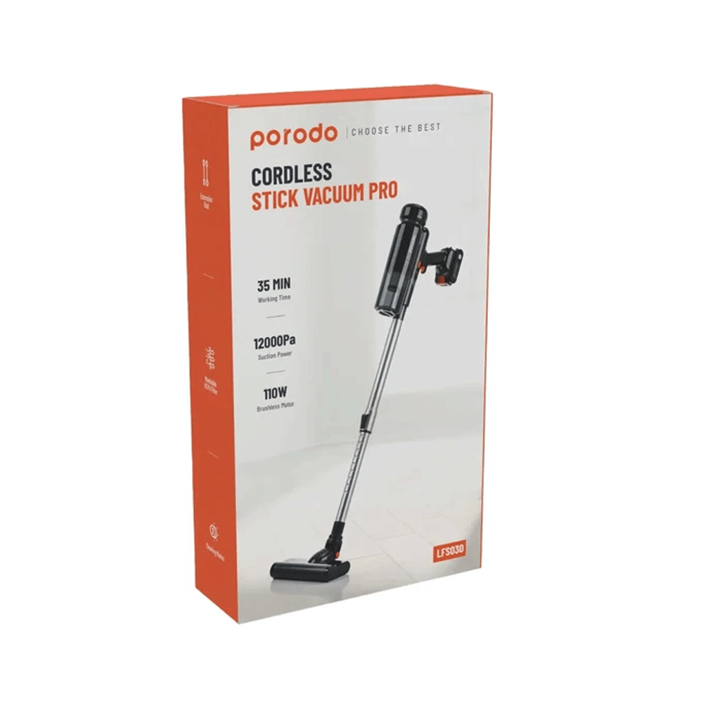 جارو شارژی پرودو مدل PORODO VACUUM CLEANER 11-12 KPA — تصویر ۲