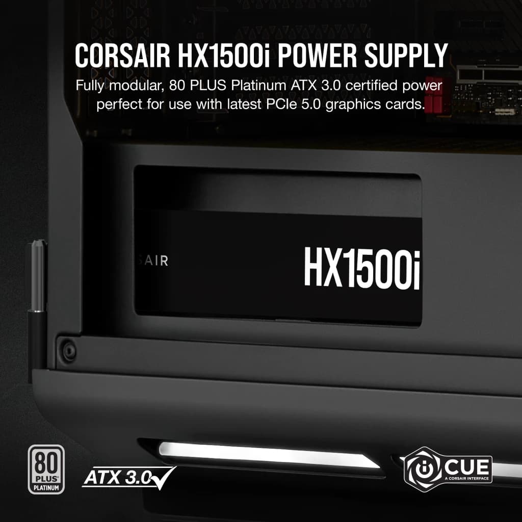 پاور 1500 وات کورسیر HX1500i Ultra-Low Noise Platinium Full Modular — تصویر ۶