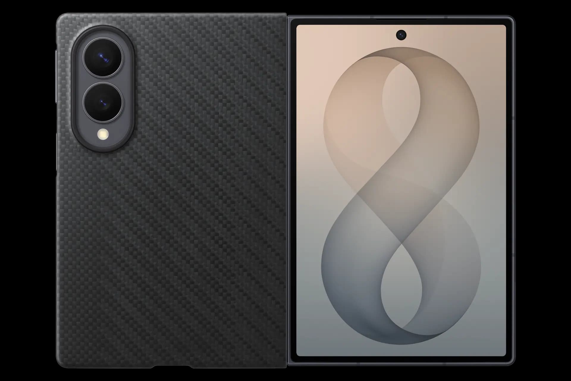 قاب Z Fold 8 اورجینال سامسونگ Carbon Magnet Case مدل EF-KF971