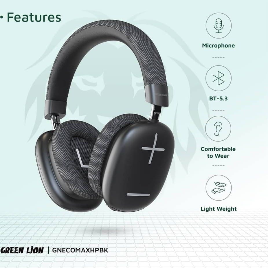 هدفون Green Lion EchoMax | کیفیت صدای شفاف و طراحی حرفهای — تصویر ۹