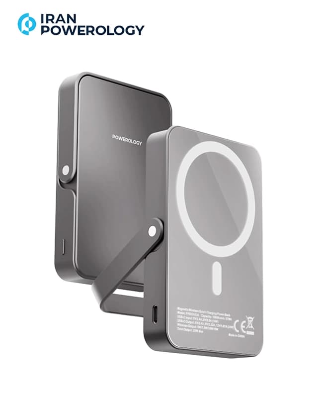 پاوربانک 10000 میلی آمپر مگ سیف پاورولوژی Powerology 10000mAh MagSafe Power Bank PPBCHA36 — تصویر ۲