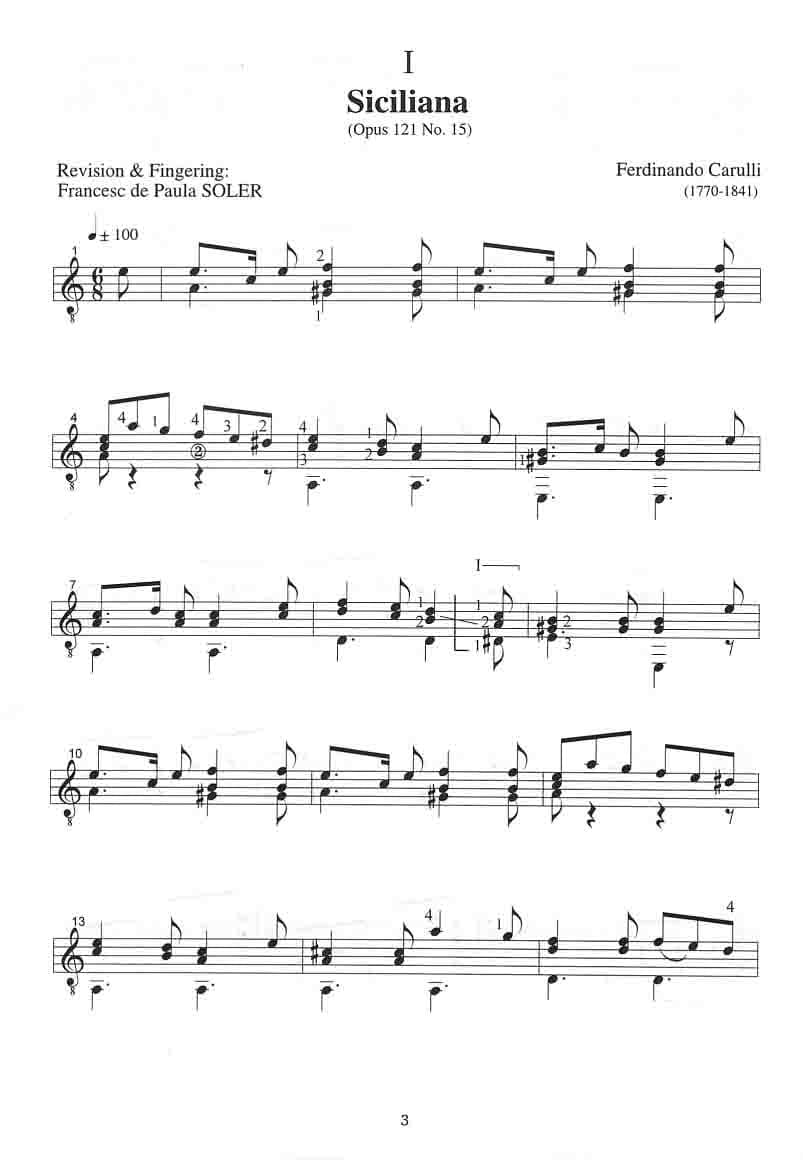 دانلود کتاب قطعات کلاسیک اسپانیایی گیتار The Guitar Collection – Francesc de Paula Soler — تصویر ۷