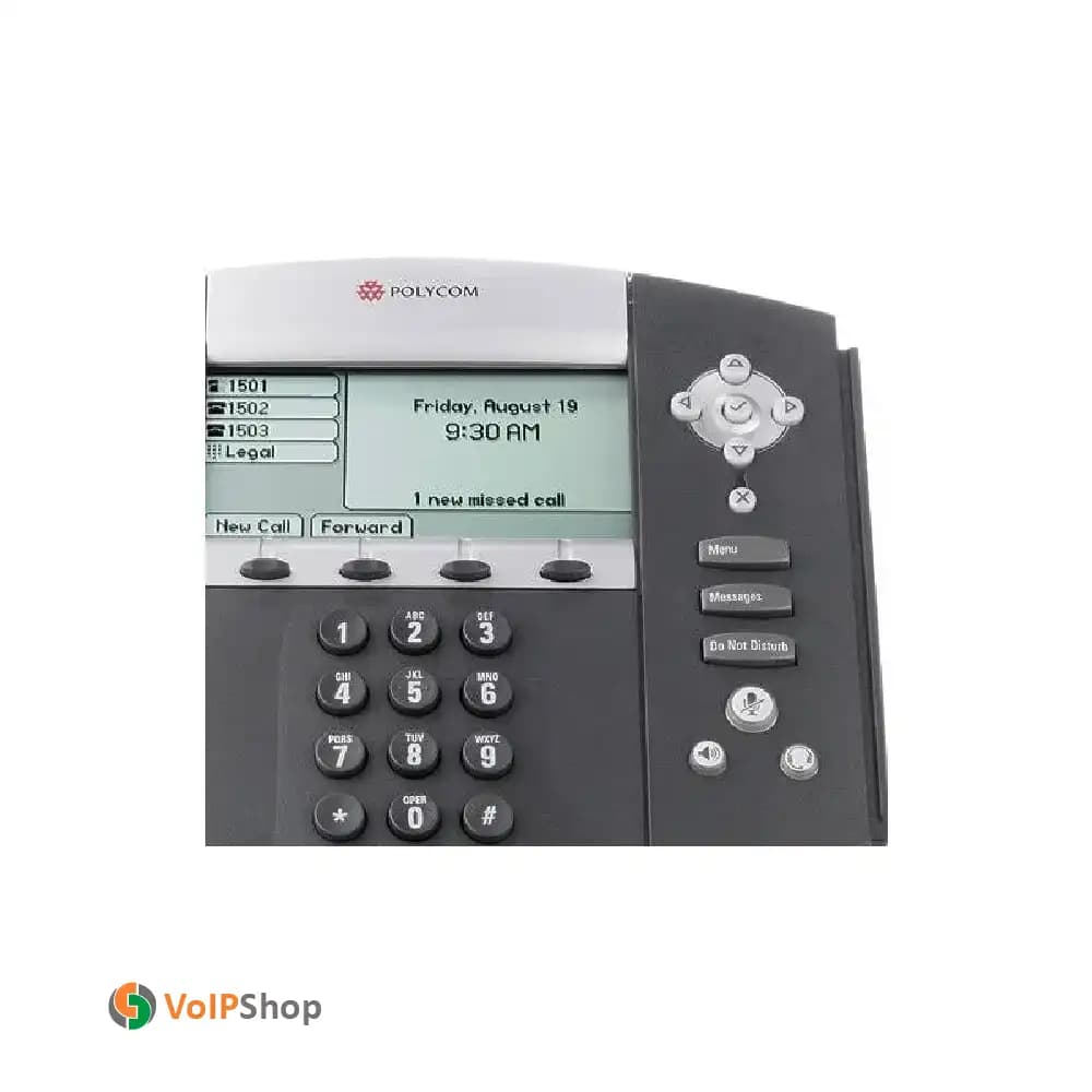 Polycom SoundPoint IP 550 پلیکام (درحد نو) — تصویر ۷