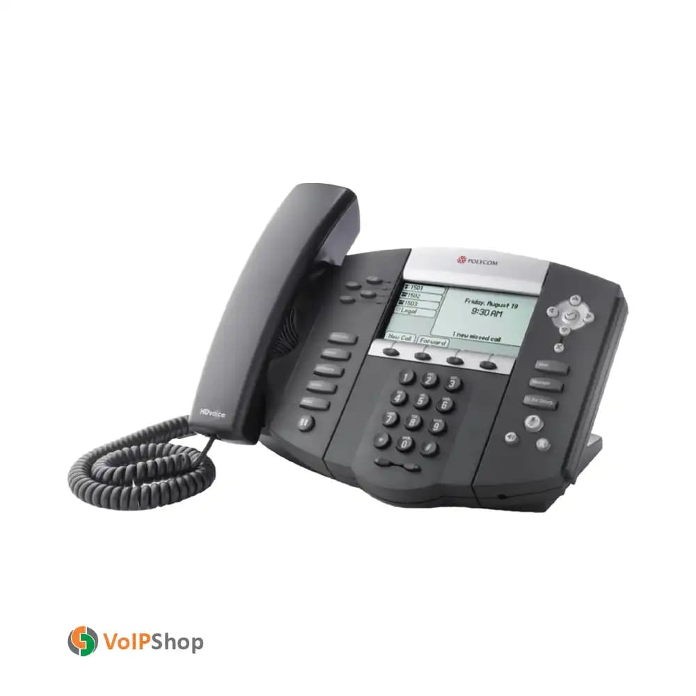 Polycom SoundPoint IP 550 پلیکام (درحد نو) — تصویر ۶