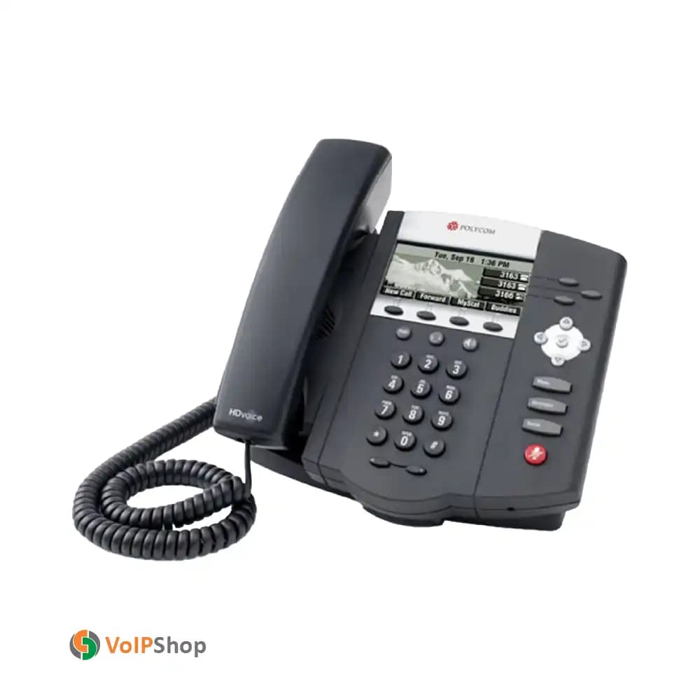 Polycom SoundPoint IP 450 پلیکام (درحد نو) — تصویر ۳