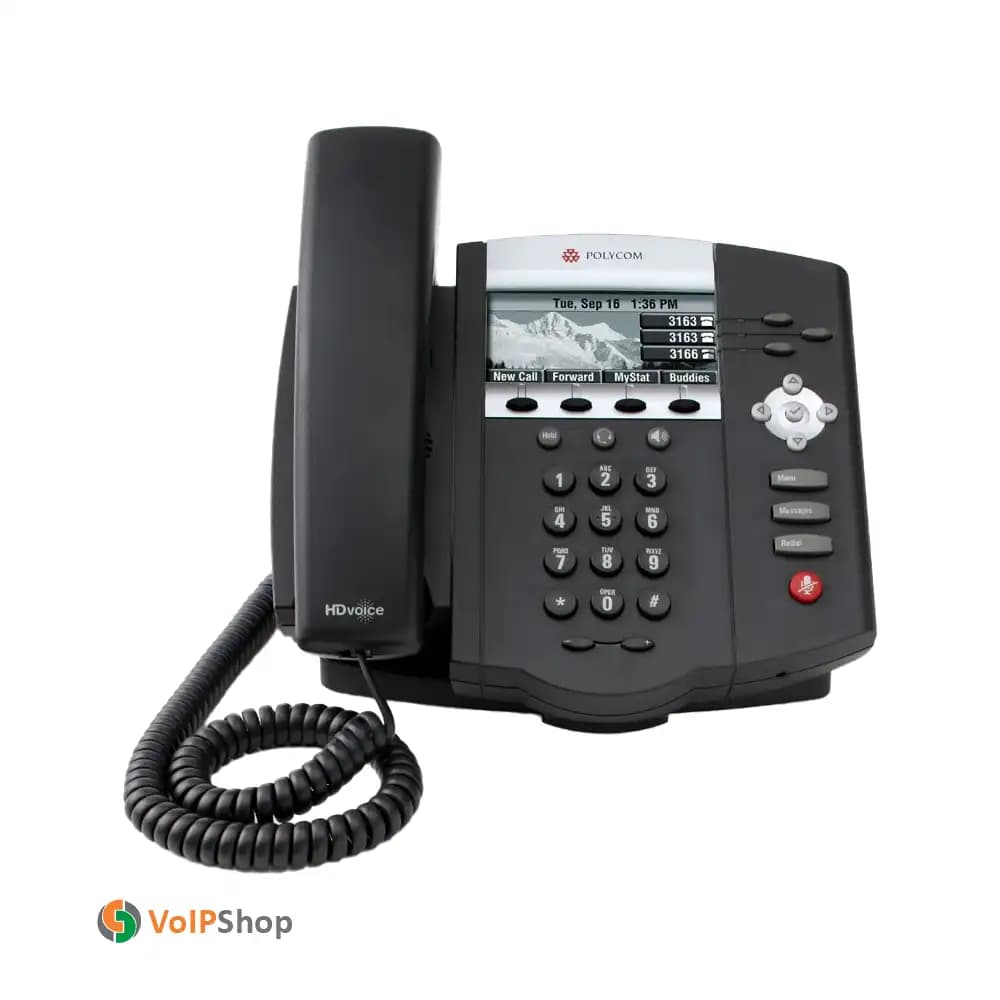 Polycom SoundPoint IP 450 پلیکام (درحد نو) — تصویر ۲