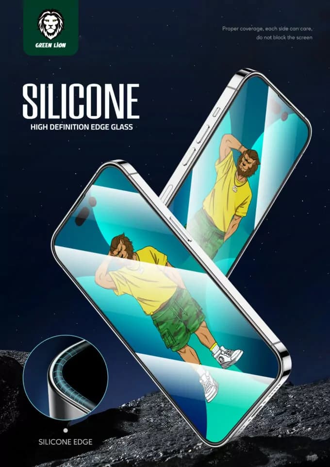 گلس گرین لاین مدل Silicon plus شفاف برای اپل Iphone 16 — تصویر ۴