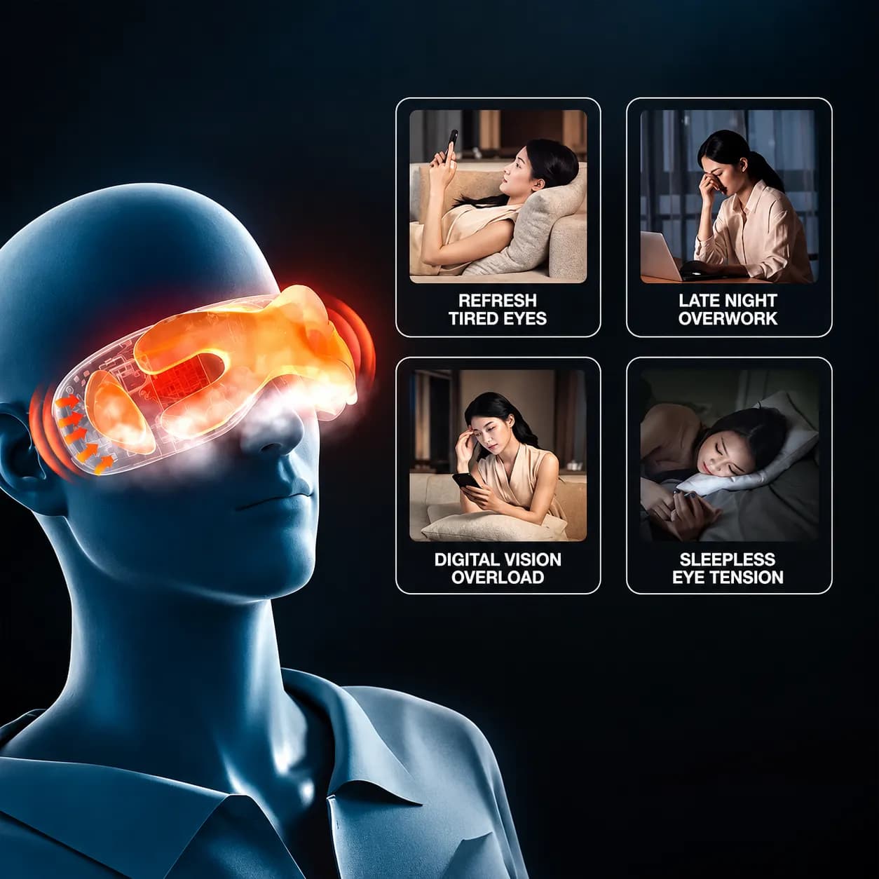 ماساژور چشم گرین لاین مدل Smart Eye Massager — تصویر ۴
