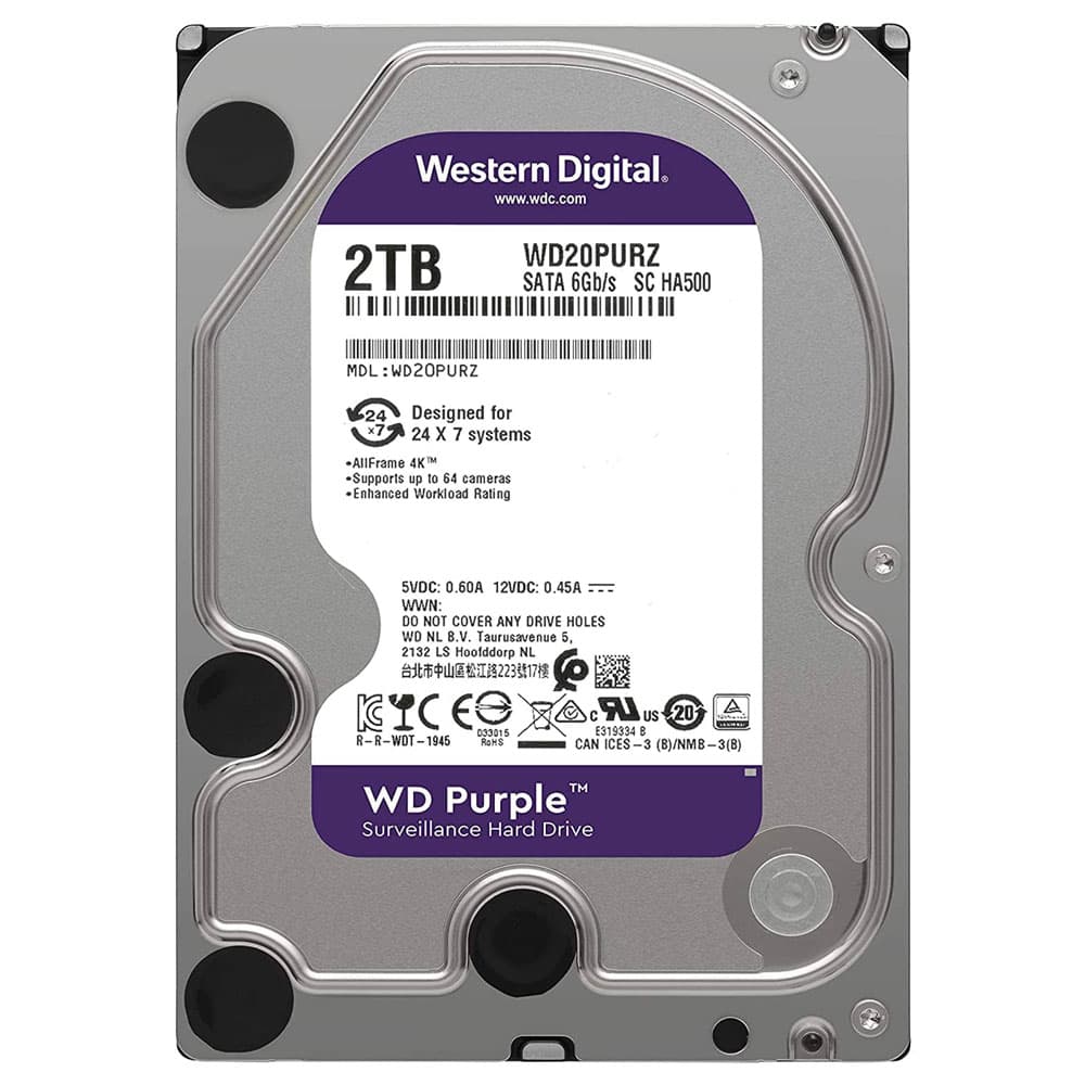 هارد 2ترابایت اورجینال Purple-WD20PURZ گارانتی اصلی حامی — تصویر ۹