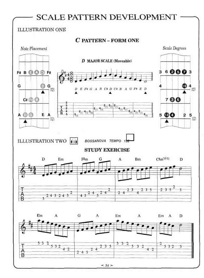 دانلود کتاب آموزش گام‌های گیتار | Wilbur Savidge_Scales Over Chords — تصویر ۷