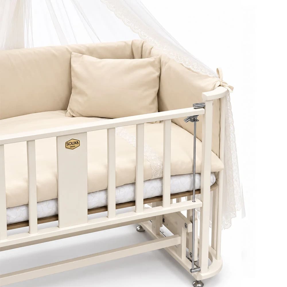 تخت کنار مادر چوبی سلیکا وود Solika wood مدل آترین 100 — تصویر ۷