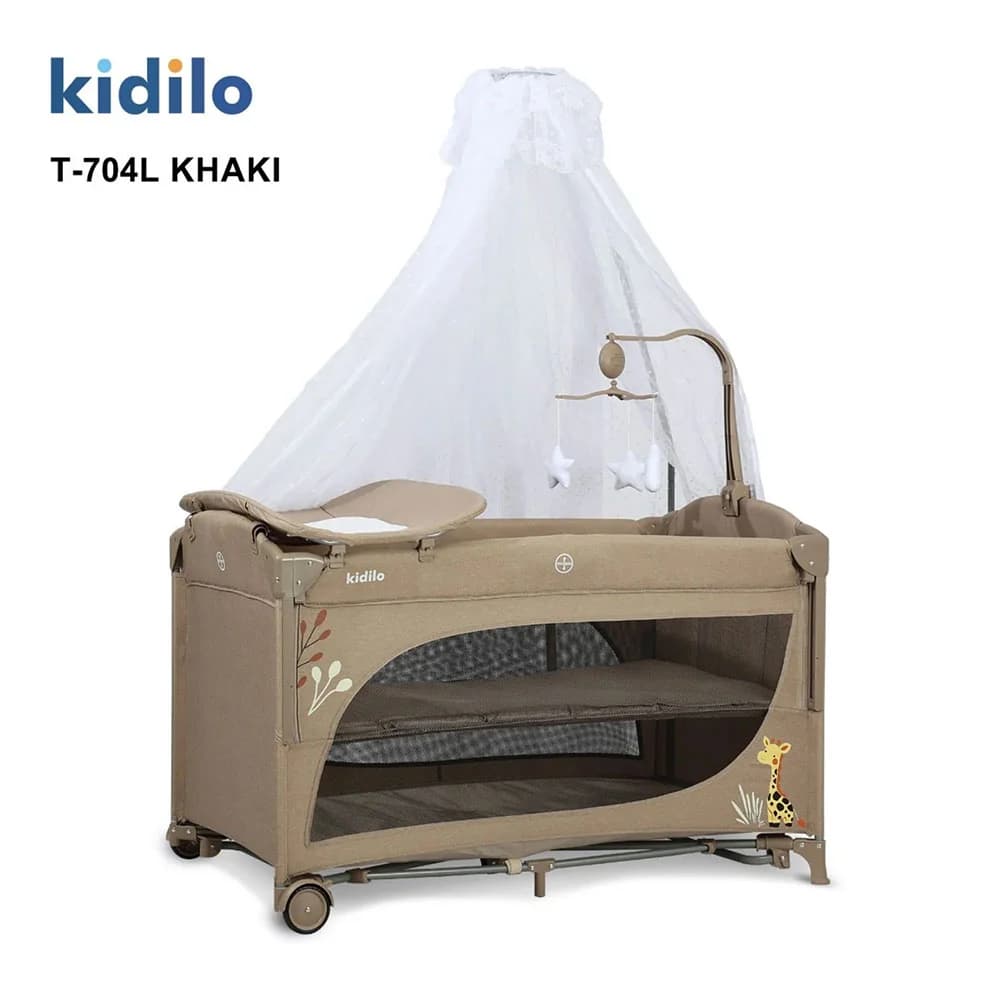 تخت و پارک نوزاد کیدیلو Kidilo مدل T704L — تصویر ۵