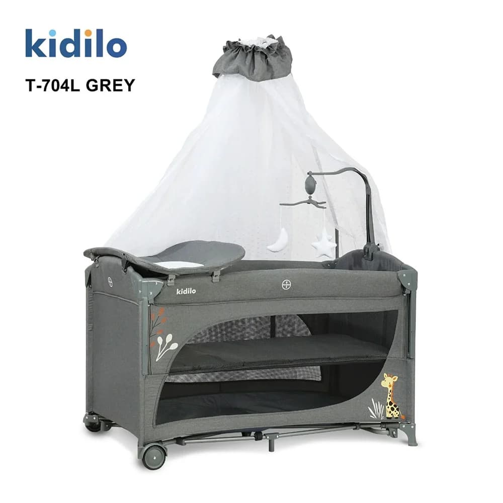 تخت و پارک نوزاد کیدیلو Kidilo مدل T704L — تصویر ۶