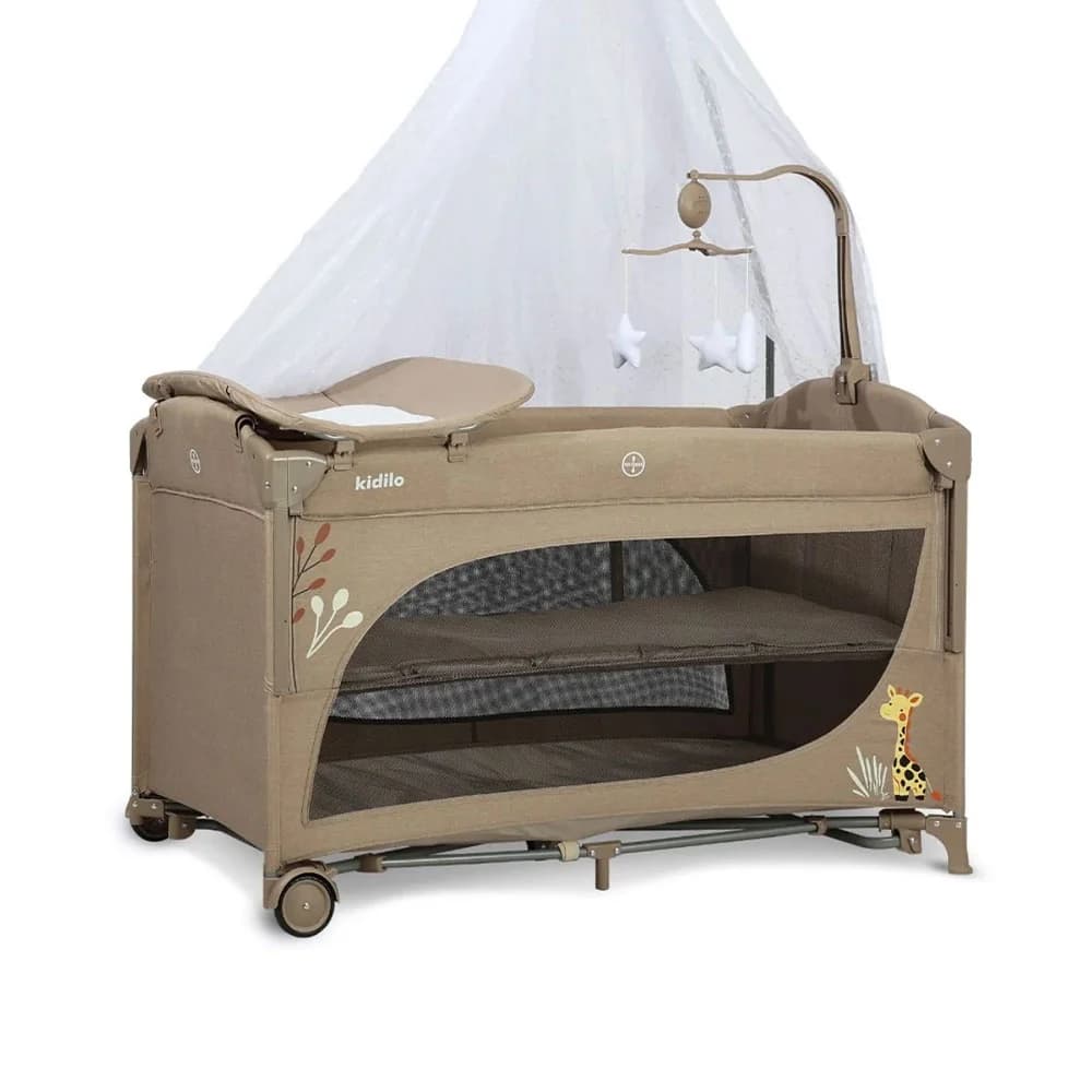 تخت و پارک نوزاد کیدیلو Kidilo مدل T704L — تصویر ۴