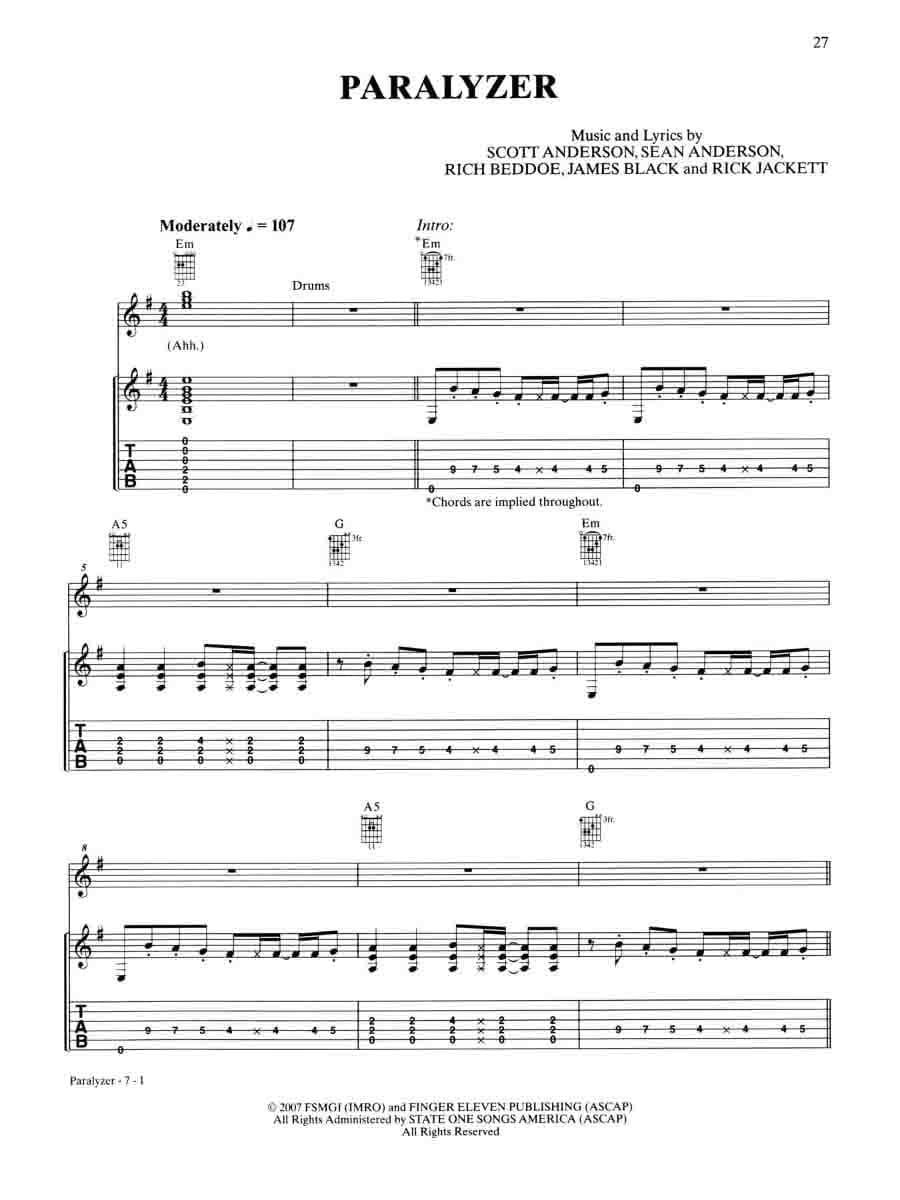 دانلود کتاب قطعات راک گیتار | Modern Rock Hits_Easy Guitar Play-Along — تصویر ۹