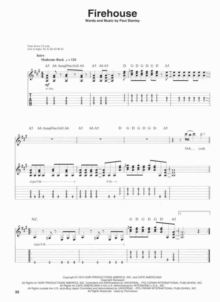 دانلود کتاب قطعات راک گیتار | Guitar Play-Along Volume 30_Kiss — تصویر ۴