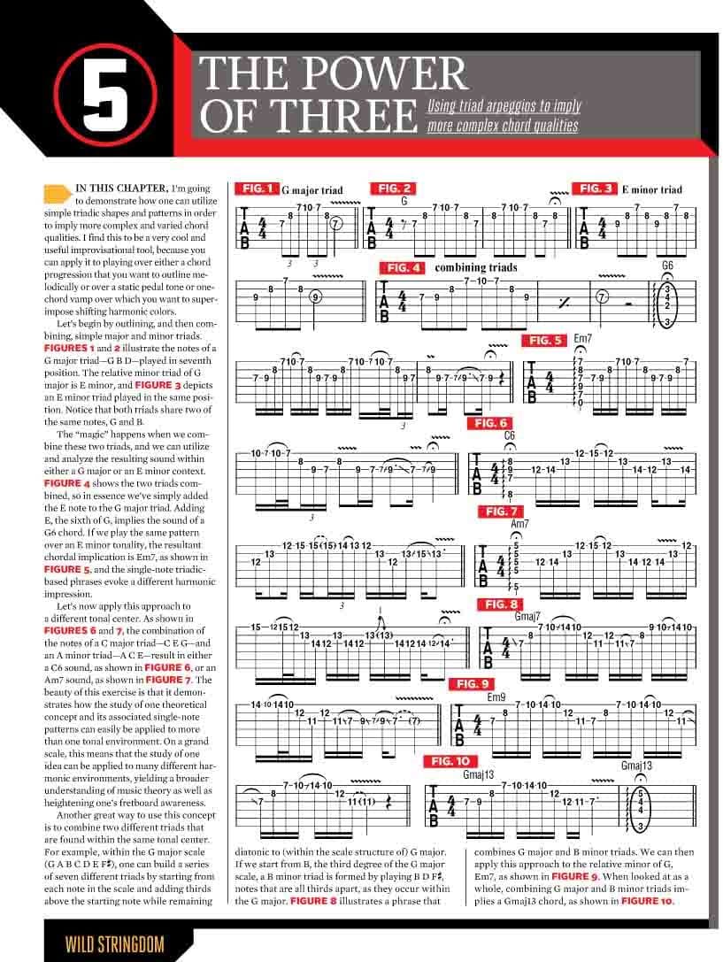 دانلود کتاب آموزش تکنیک‌های گیتار الکتریک | Guitar World – John Petrucci’s Wild Stringdom — تصویر ۱۱