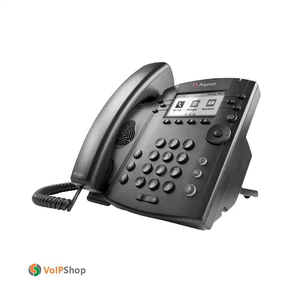 Polycom VVX 300 IP Phone پلیکام (درحد نو) — تصویر ۲