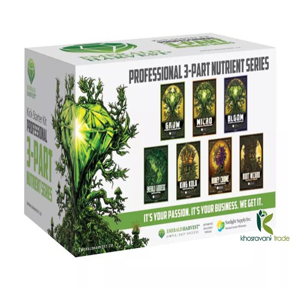 Emerald Harvest Grow Micro Bloom Kick Starter Kit ( کود استارتر گرو – میکرو – بلوم امرلاد هاروست 7 تیکه )