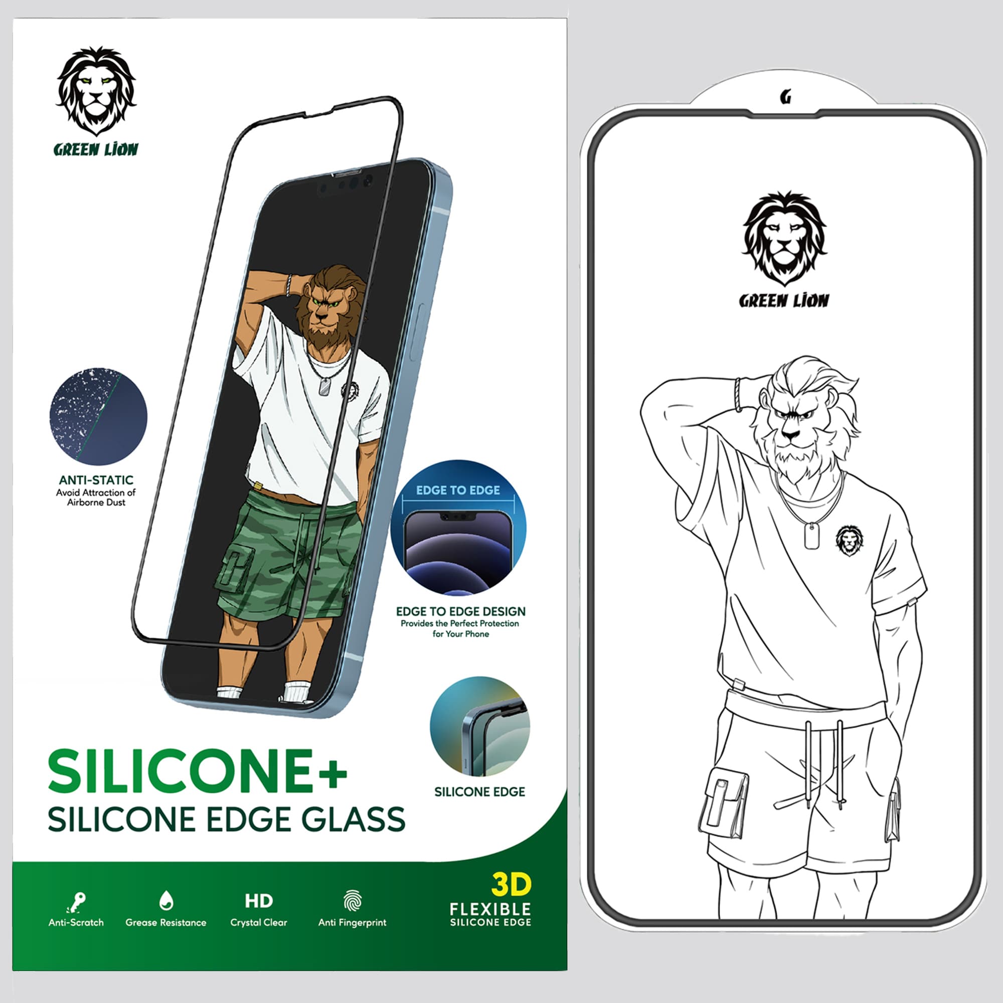 گلس گرین لاین مدل Silicon plus privacyبرای اپل Iphone 16 pro max — تصویر ۲