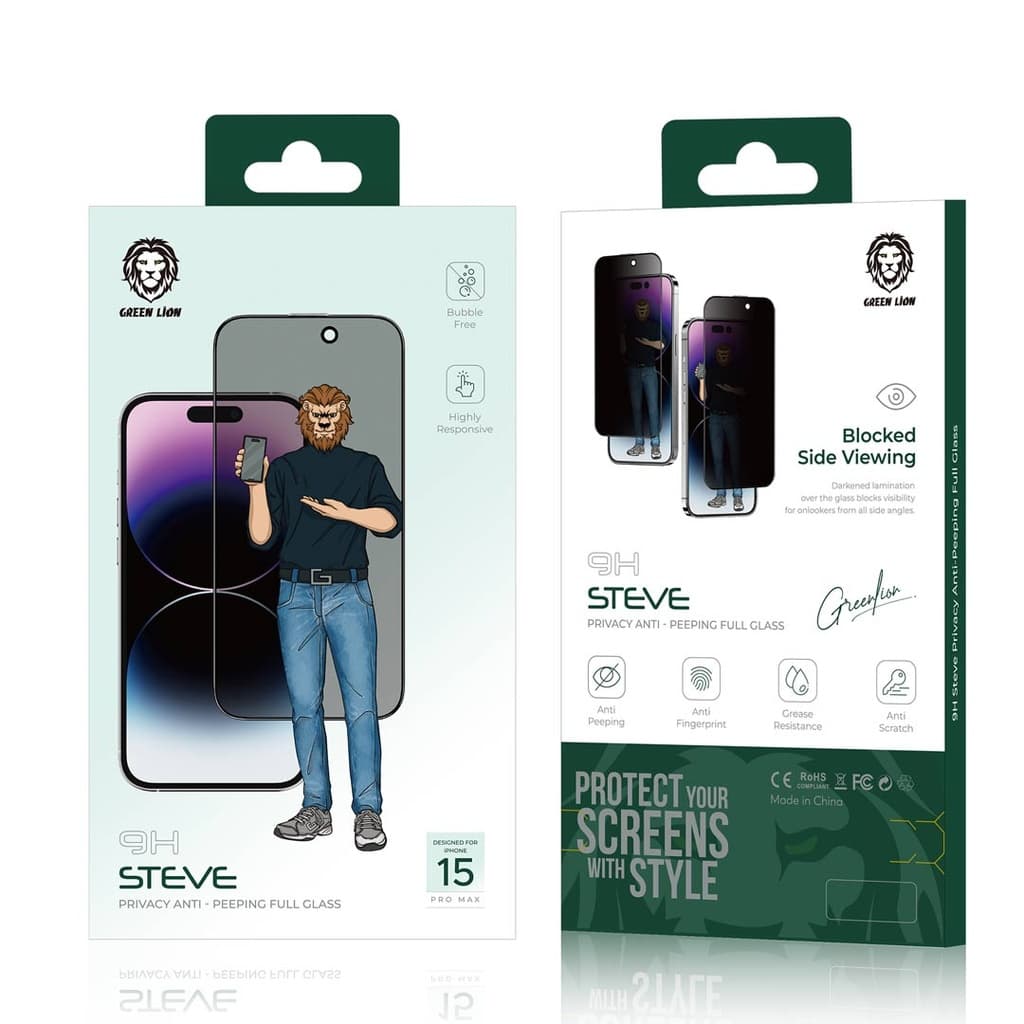 گلس گرین لاین پرایویسی برای iphone 16 مدل steve privacy — تصویر ۷