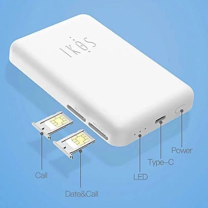 مبدل سیمکارت کننده 2 سیم کارت بلوتوث Ikos k6 — تصویر ۲