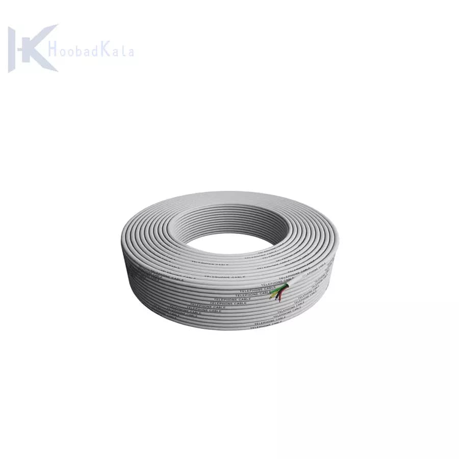 کابل دو زوج 100 متری فویل دار مغز 0.5 دزدگیر اماکن