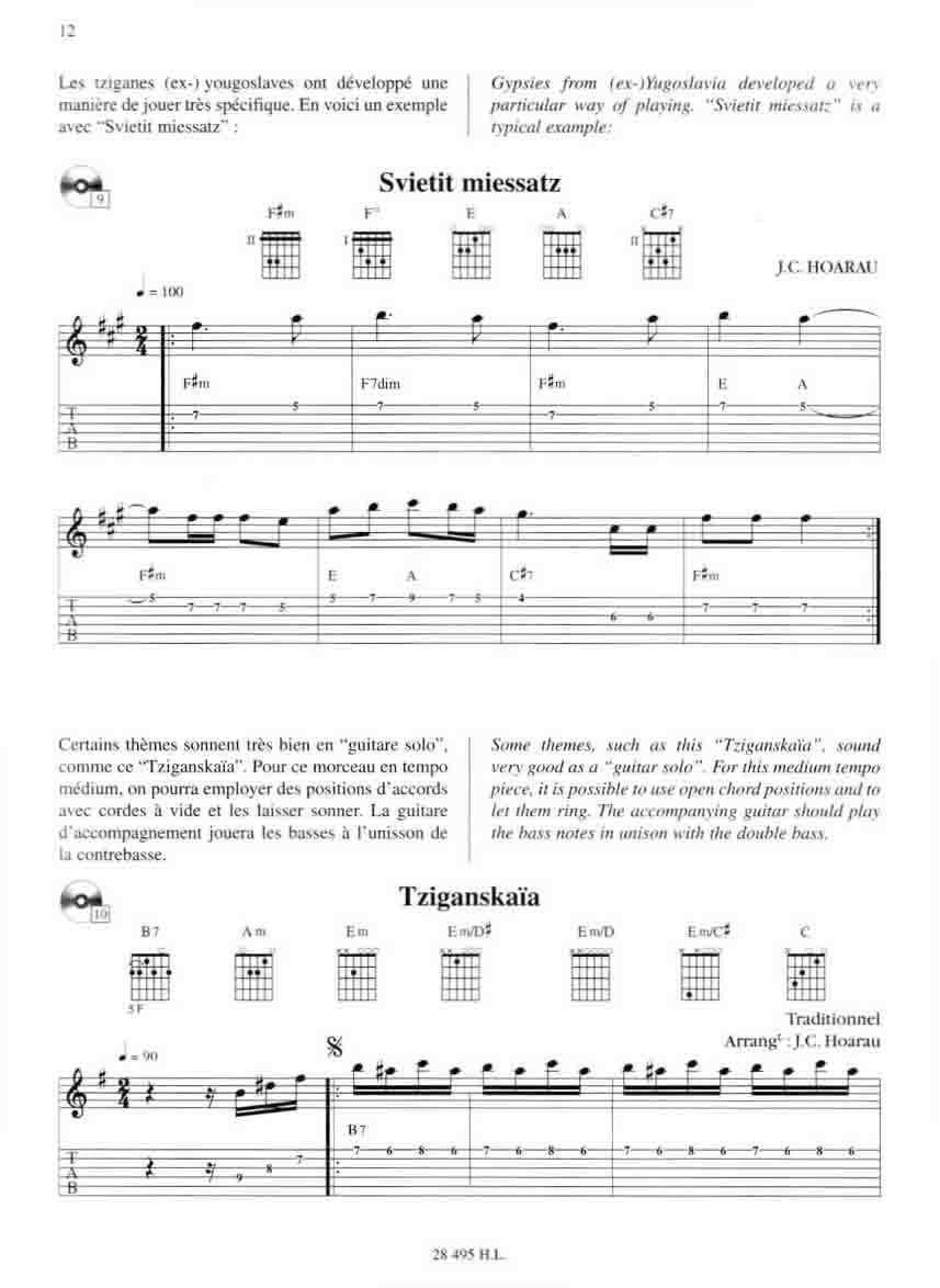 دانلود کتاب آموزش گیتار جیپسی جاز | Jean-Christophe Hoarau – La Guitare Tzigane — تصویر ۳