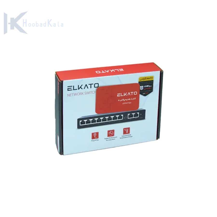 سوئیچ شبکه 8پورت 1000-100 برند الکاتو EL-1SG0800GN — تصویر ۲