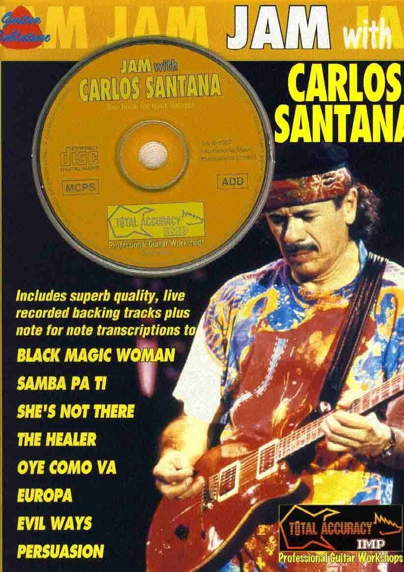 دانلود کتاب قطعات راک گیتار الکتریک | Jam with Carlos Santana