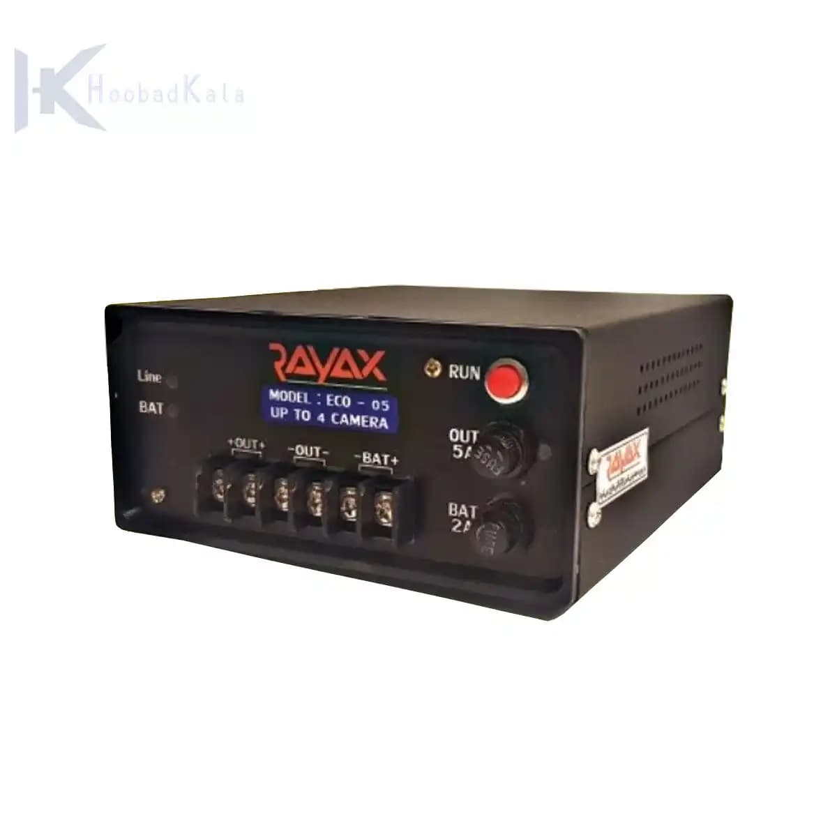 برق اضطراری دروبین مداربسته 4 کاناله برند رایاکس IPS 12V | مدل RAYAX / ECO-05 — تصویر ۳