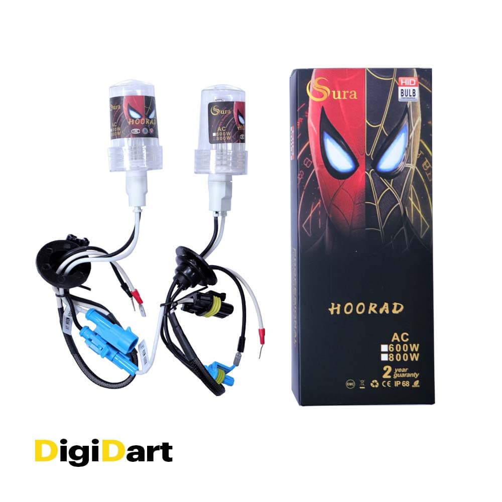 کیت زنون HID – لامپ زنون H7 و ترانس زنون برند سورا (Sura) — تصویر ۲