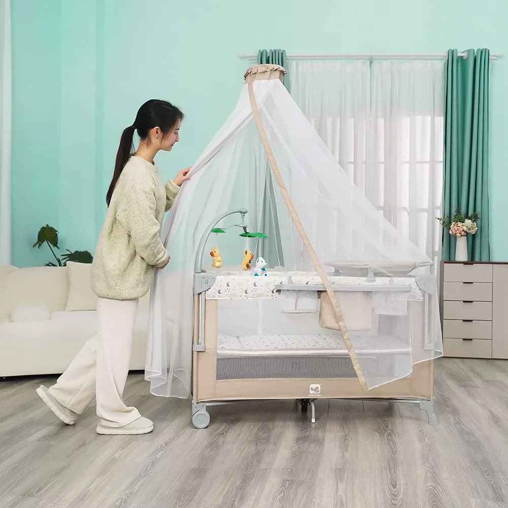 تخت و پارک نوزاد کول بیبی Cool Baby مدل KDD-P916202 — تصویر ۱۲