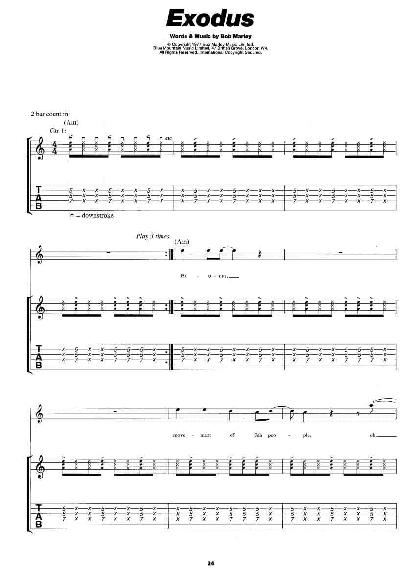 دانلود کتاب آموزش گیتار با آهنگ‌های باب مارلی CD + PDF | Play Guitar with Bob Marley — تصویر ۳