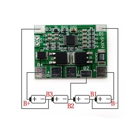 ماژول محافظ شارژ باتری لیتیومی 4 سل 14A