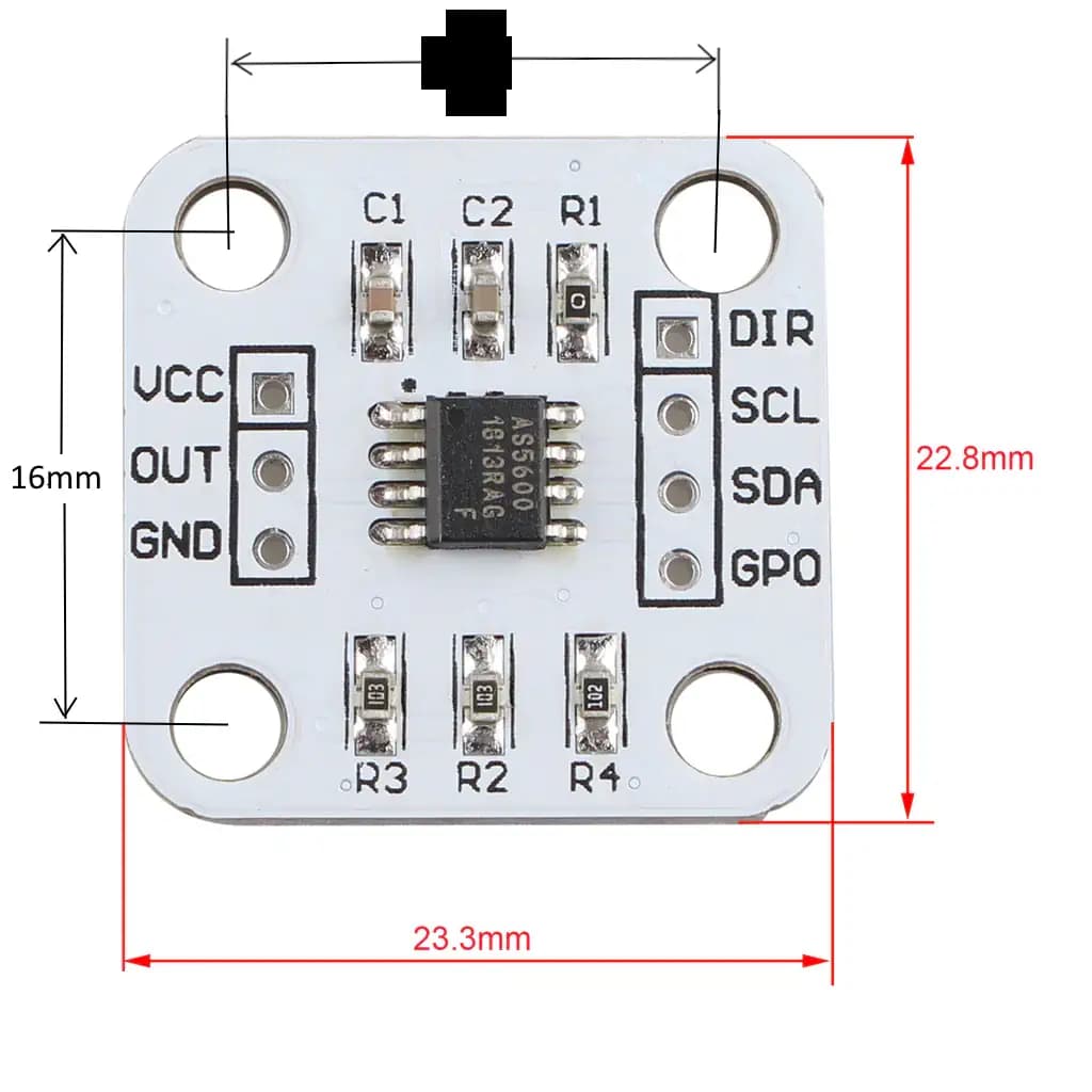 ماژول انکودر AS5600 Magnetic Encoder — تصویر ۴