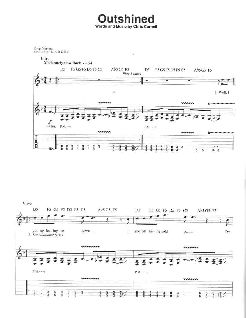 دانلود کتاب قطعات گیتار الکتریک به سبک راک CD + PDF | 90s Rock – Guitar Play-Along Volume 6 — تصویر ۷