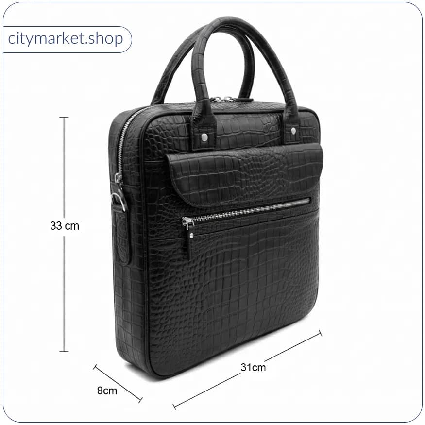 کیف چرم نیمه اداری مدل BK67.1 — تصویر ۲