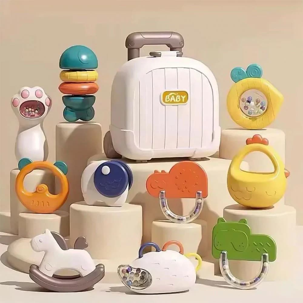 پک جغجغه چمدانی ویوا کیدز Viva Kids مدل 10 تکه — تصویر ۲