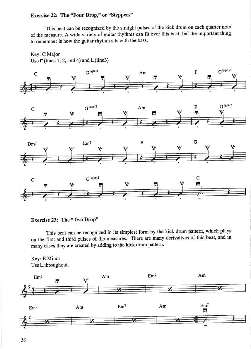 دانلود کتاب آموزش ریتم‌نوازی گیتار الکتریک و آکوستیک CD + PDF | Ray Hitchins – How To Play Reggae Guitar — تصویر ۹