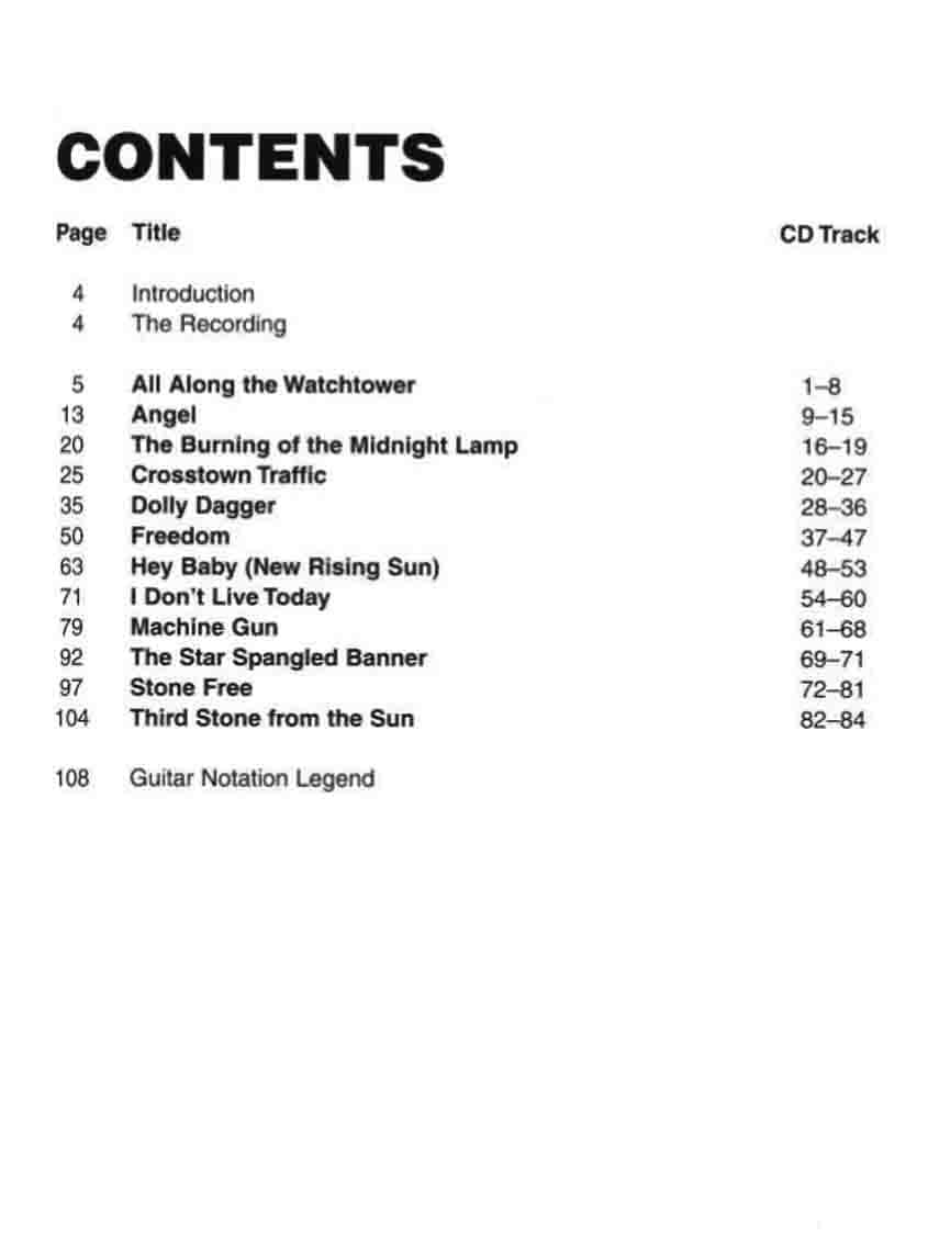 دانلود کتاب آموزش گیتار جیمی هندریکس CD + PDF | Jimi Hendrix_Guitar Signature Licks — تصویر ۴