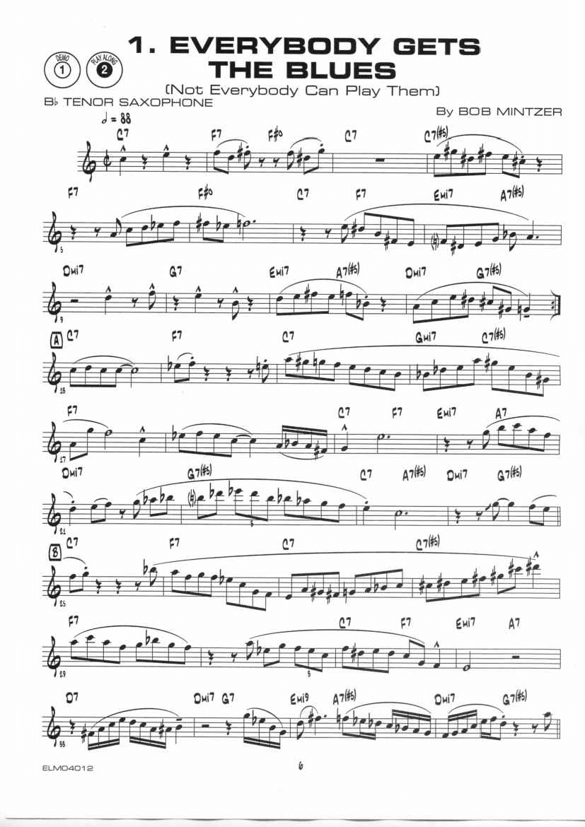 دانلود کتاب ۱۲ اتود جاز معاصر باب مینتزر CD + PDF | Bob Mintzer – 12 Contemporary Jazz Etudes — تصویر ۴