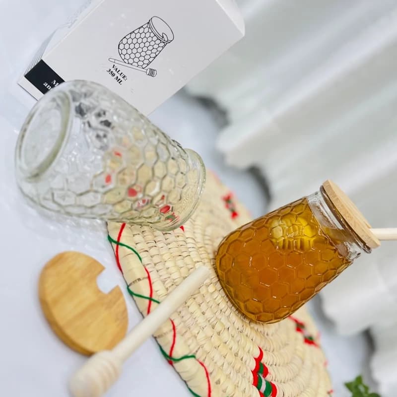 عسل خوری شیشه ای مدل کندو — تصویر ۹