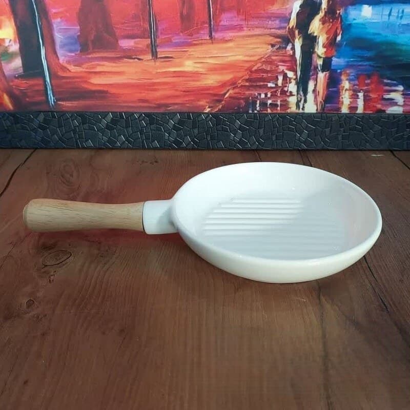 تابه گرد دسته چوبی — تصویر ۵